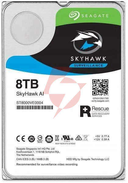 Dysk hdd seagate skyhawk ai st8000ve001 8tb
