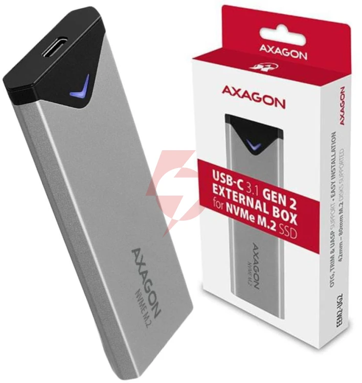 Obudowa dysku m.2 axagon eem2-ug2 usb-c 3.2 gen 2 - m.2 nvme 