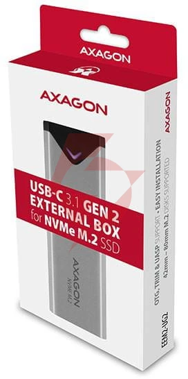 Obudowa dysku m.2 axagon eem2-ug2 usb-c 3.2 gen 2 - m.2 nvme 