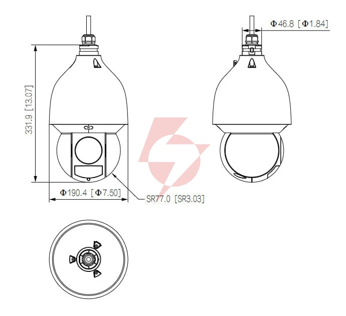 Kamera ip dahua sd5a425gb-hnr
