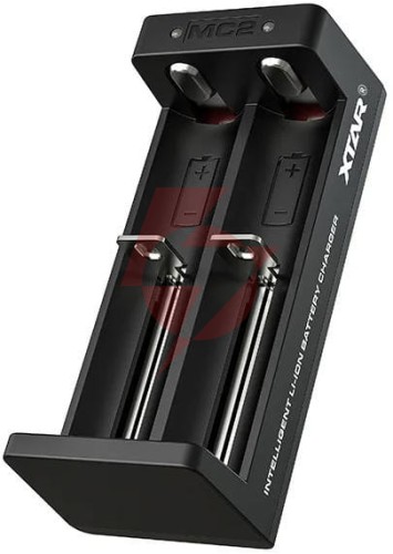 Ładowarka do akumulatorów cylindrycznych li-ion 18650 xtar mc2c usb-c
