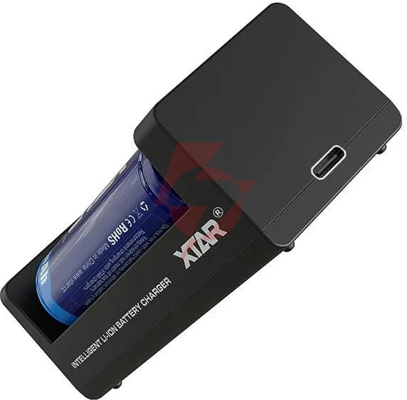 Ładowarka do akumulatorów cylindrycznych li-ion 18650 xtar mc2c usb-c