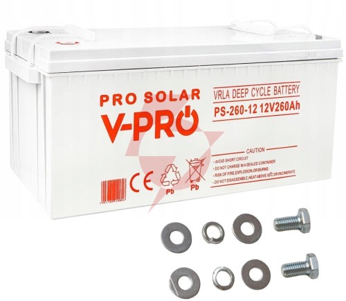 Akumulator volt polska deep cycle vpro solar 12v 260ah vrla bezobsługowy