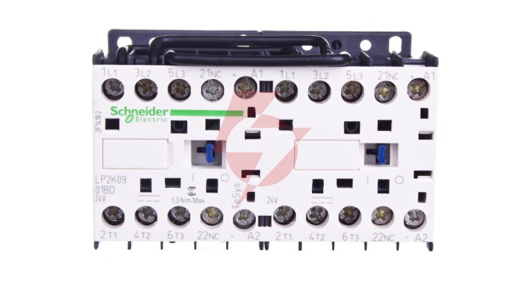 Stycznik nawrotny 9A 4kW 24V DC LP2K0901BD