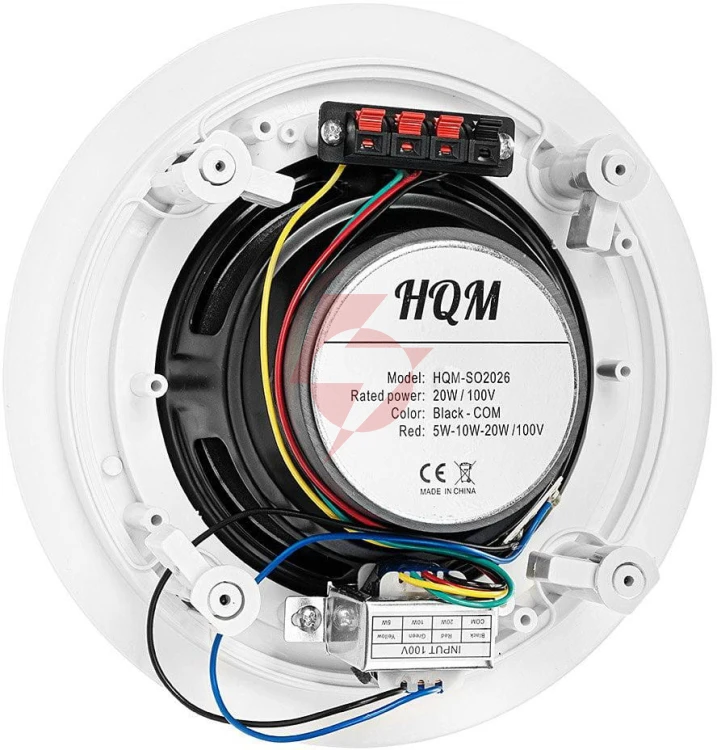 Głośnik sufitowy hqm-so2026 20w 100v biały