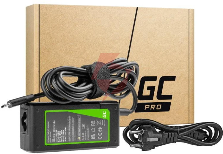 Zasilacz ładowarka do laptopa uniwersalna apple green cell pro ad133p 20v 2,25a 45w usb-c