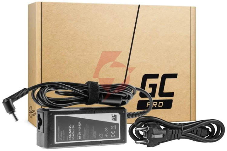 Zasilacz ładowarka do laptopa asus green cell pro ad41p 19v 3,42a 65w 4,0mm/1,35mm