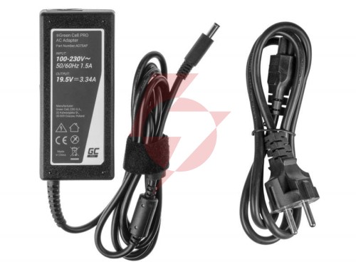 Zasilacz ładowarka do laptopa dell green cell pro ad75ap 19,5v 3,34a 65w 4,5mm/3,0mm