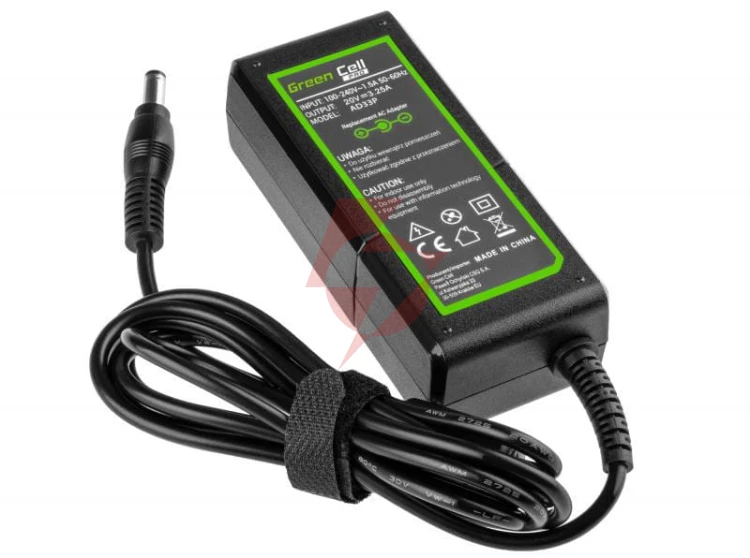 Zasilacz ładowarka do laptopa lenovo green cell pro ad33p 20v 3,25a 65w 5,5mm/2,5mm
