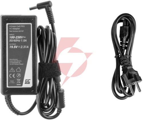 Zasilacz ładowarka do laptopa hp green cell pro ad74p 19,5v 2,31a 45w 4,5mm/3,0mm