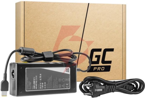 Zasilacz ładowarka do laptopa lenovo green cell pro ad68p 20v 6,75a 135w slim tip