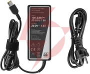 Zasilacz ładowarka do laptopa lenovo green cell pro ad39ap 20v 4,5a 90w slim tip