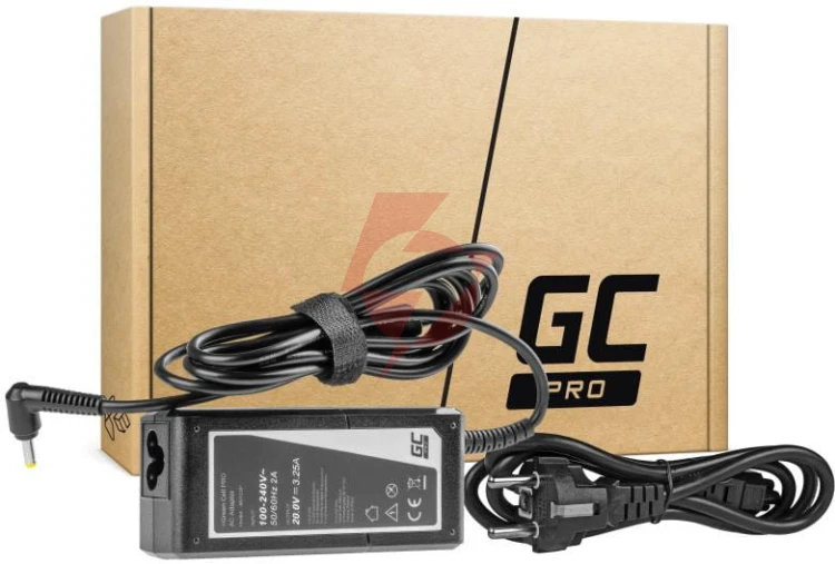 Zasilacz ładowarka do laptopa lenovo green cell pro ad123p 20v 3,25a 65w 4,0mm/1,7mm