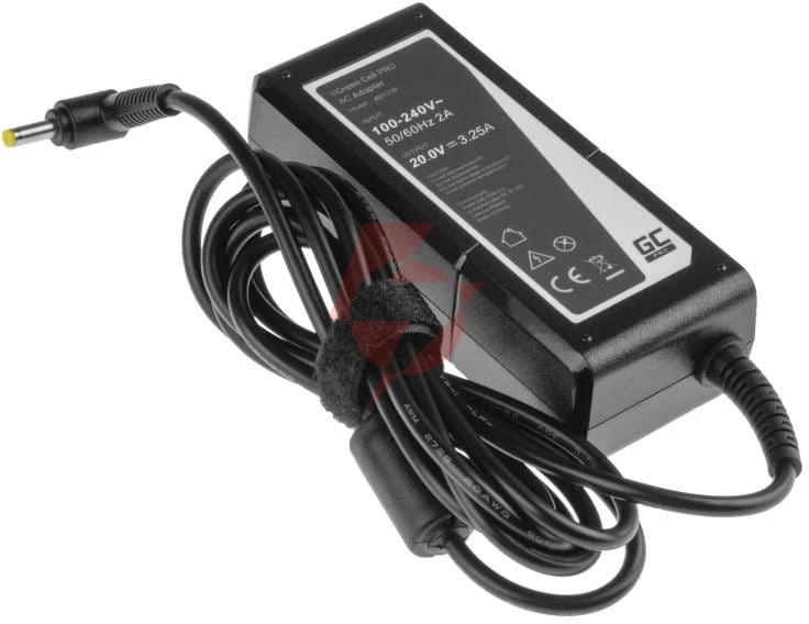 Zasilacz ładowarka do laptopa lenovo green cell pro ad123p 20v 3,25a 65w 4,0mm/1,7mm