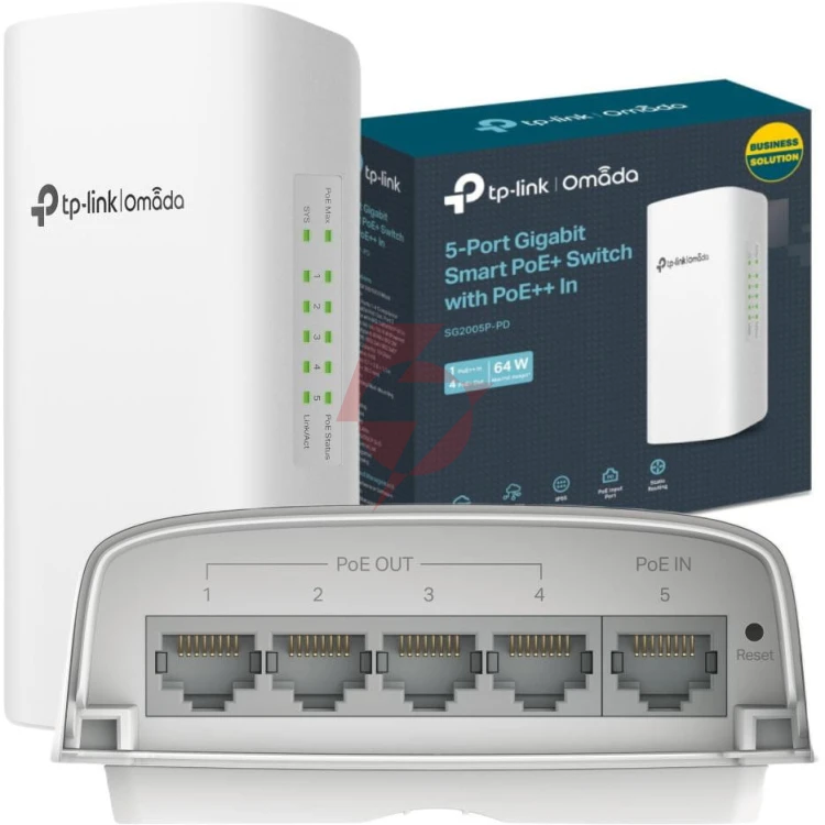Switch tp-link sg2005p-pd (outdoor) (poe-in)