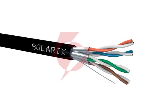 Kabel skrętka solarix cat.6a stp pe fca 500m