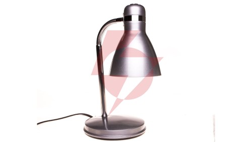 Lampka biurkowa max 10W LED E27 kl.II IP20 ZARA HR-40-SR srebrny 7560