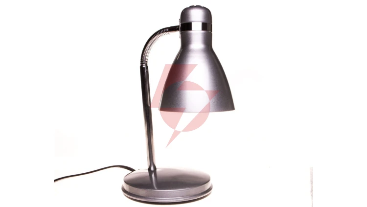 Lampka biurkowa max 10W LED E27 kl.II IP20 ZARA HR-40-SR srebrny 7560
