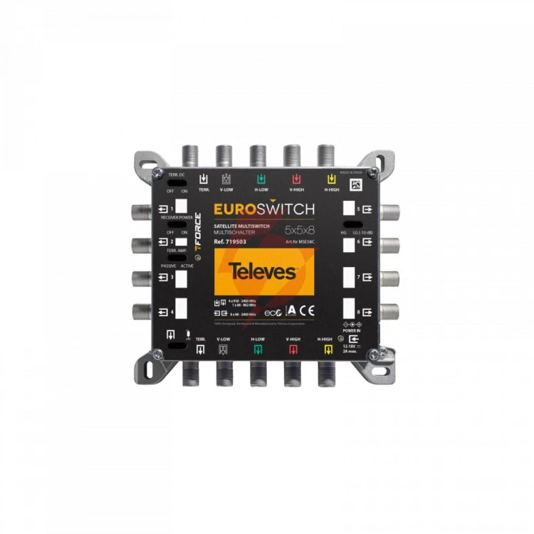 Euroswitch televes 5x5x8 ref. 719503