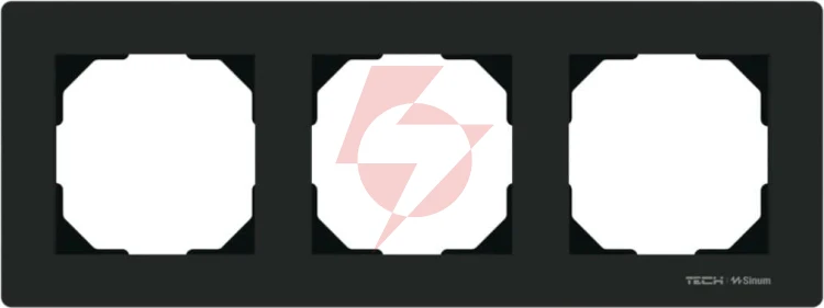 Ramka potrójna czarna fg-03 tech sterowniki