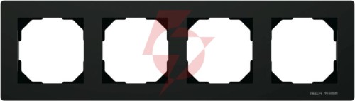 Ramka poczwórna czarna fg-04 tech sterowniki