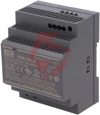 Przewodowy zasilacz 24v dc 100w na szynę din czarny zs-24/100 tech sterowniki