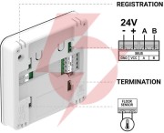 Przewodowy regulator pokojowy sinum czarny r-s2 tech sterowniki