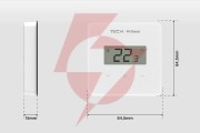 Przewodowy regulator pokojowy sinum czarny r-s2 tech sterowniki