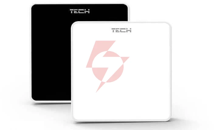 Bezprzewodowy czujnik temperatury czarny c-8r tech sterowniki