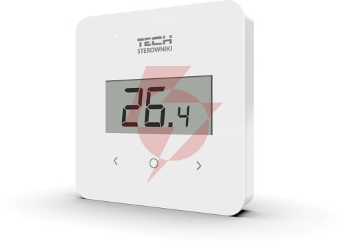 Bezprzewodowy regulator pokojowy biały r-8b plus tech sterowniki