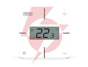 Bezprzewodowy regulator pokojowy mechaniczny czarny r-8x tech sterowniki