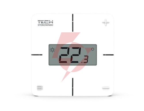 Bezprzewodowy regulator pokojowy mechaniczny czarny r-8x tech sterowniki