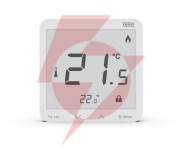 Bezprzewodowy regulator pokojowy bateryjny dopuszkowy biały r-8pb plus tech sterowniki