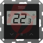 Bezprzewodowy regulator pokojowy czarny f-8z tech sterowniki