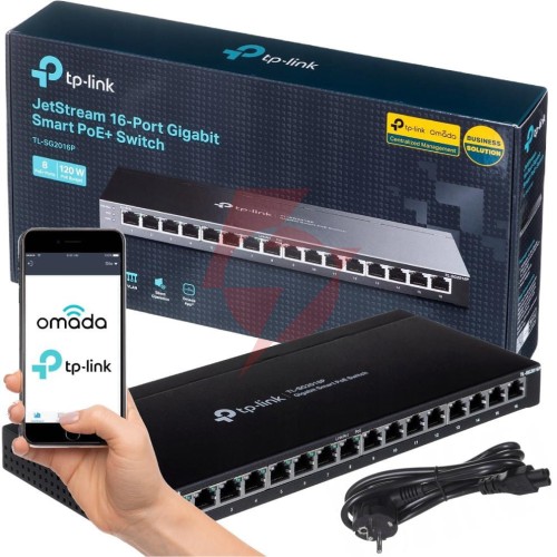 Switch tp-link tl-sg2016p (8xpoe+)