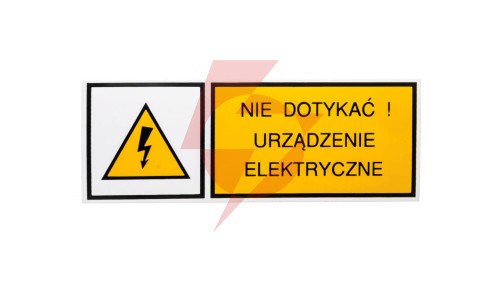 Tabliczka /znak ostrzegawczy/ TZO 52X148S N.D.U.E. E04TZ-01011220100 /10szt./