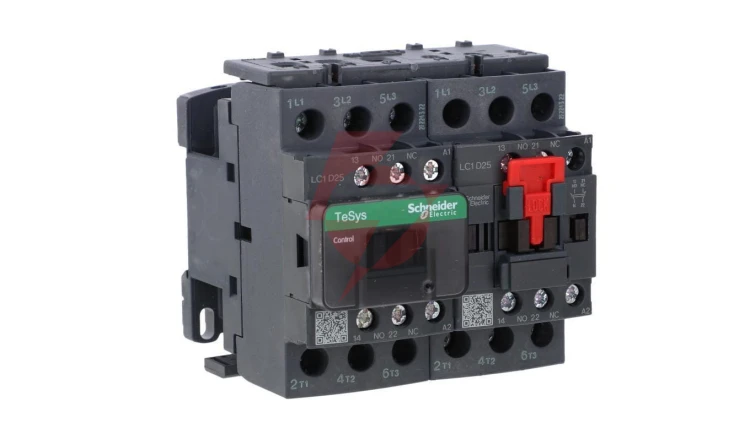 TeSys Deca Stycznik nawrotny 25A 11kW 230V AC LC2D25P7