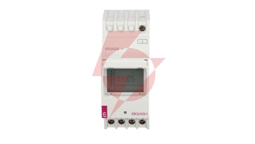Zegar sterujący cyfrowy 1-kanałowy 16A 230V AC dobowy/tygodniowy ETICLOCK-1 002472011