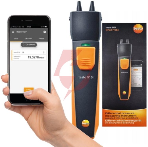 Manometr różnicowy testo 510i smartsonda