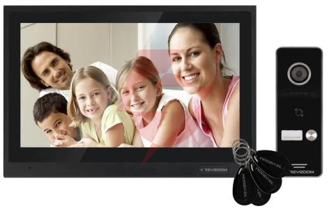 Wideodomofon revizoom rm-t402hd black/rc-411hd-c