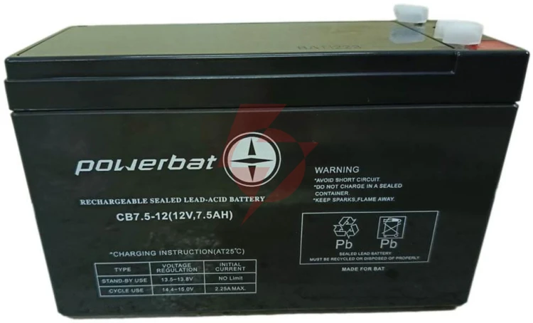 Akumulator agm powerbat cb 12v 7,5ah