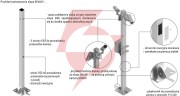 Słup ats  pod montaż kamer cctv