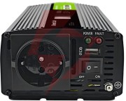 Przetwornica napięcia green cell powerinverter lcd 12v / 230v 500w/1000w czysta sinusoida