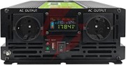 Przetwornica napięcia green cell powerinverter lcd 12v / 230v 2000w/4000w czysta sinusoida