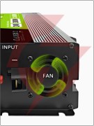 Przetwornica napięcia green cell powerinverter lcd 24v / 230v 3000/6000w czysta sinusoida