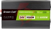 Przetwornica napięcia green cell powerinverter lcd 24v / 230v 3000/6000w czysta sinusoida