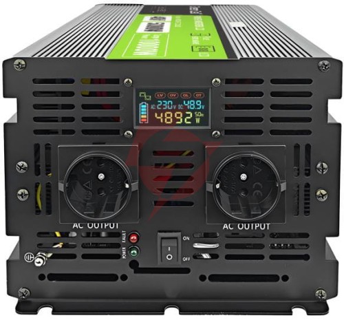 Przetwornica napięcia green cell powerinverter lcd 48v / 230v 5000/10000w czysta sinusoida