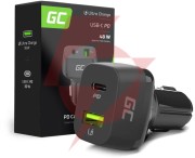 Ładowarka samochodowa green cell 48w 1x usb-c 1x usb-a power delivery 30w quick charge 3.0 cad33