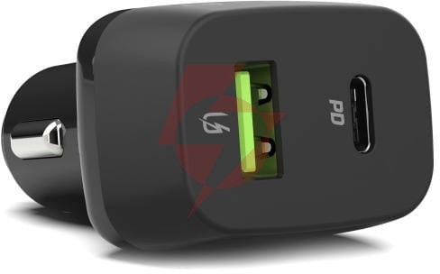 Ładowarka samochodowa green cell 48w 1x usb-c 1x usb-a power delivery 30w quick charge 3.0 cad33