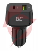 Ładowarka samochodowa green cell 48w 1x usb-c 1x usb-a power delivery 30w quick charge 3.0 cad33